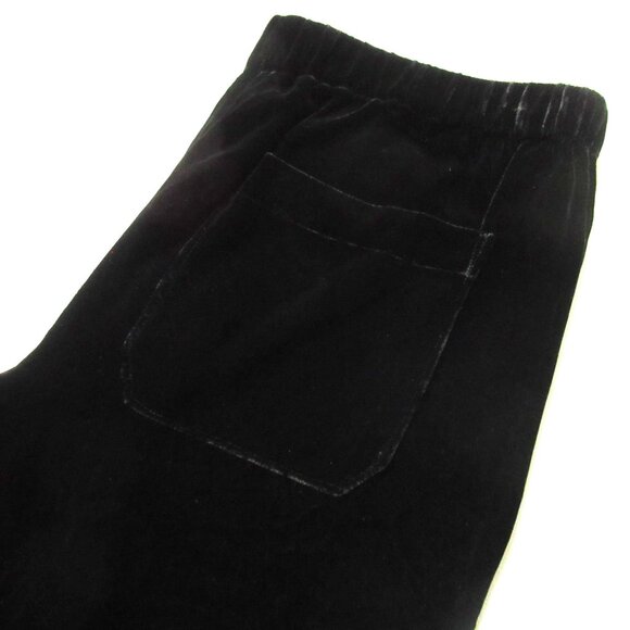 NWT Theory Winszlee in Black Fixture Matte Velvet Drawstring Relaxed Pants P XS - Picture 11 of 15
